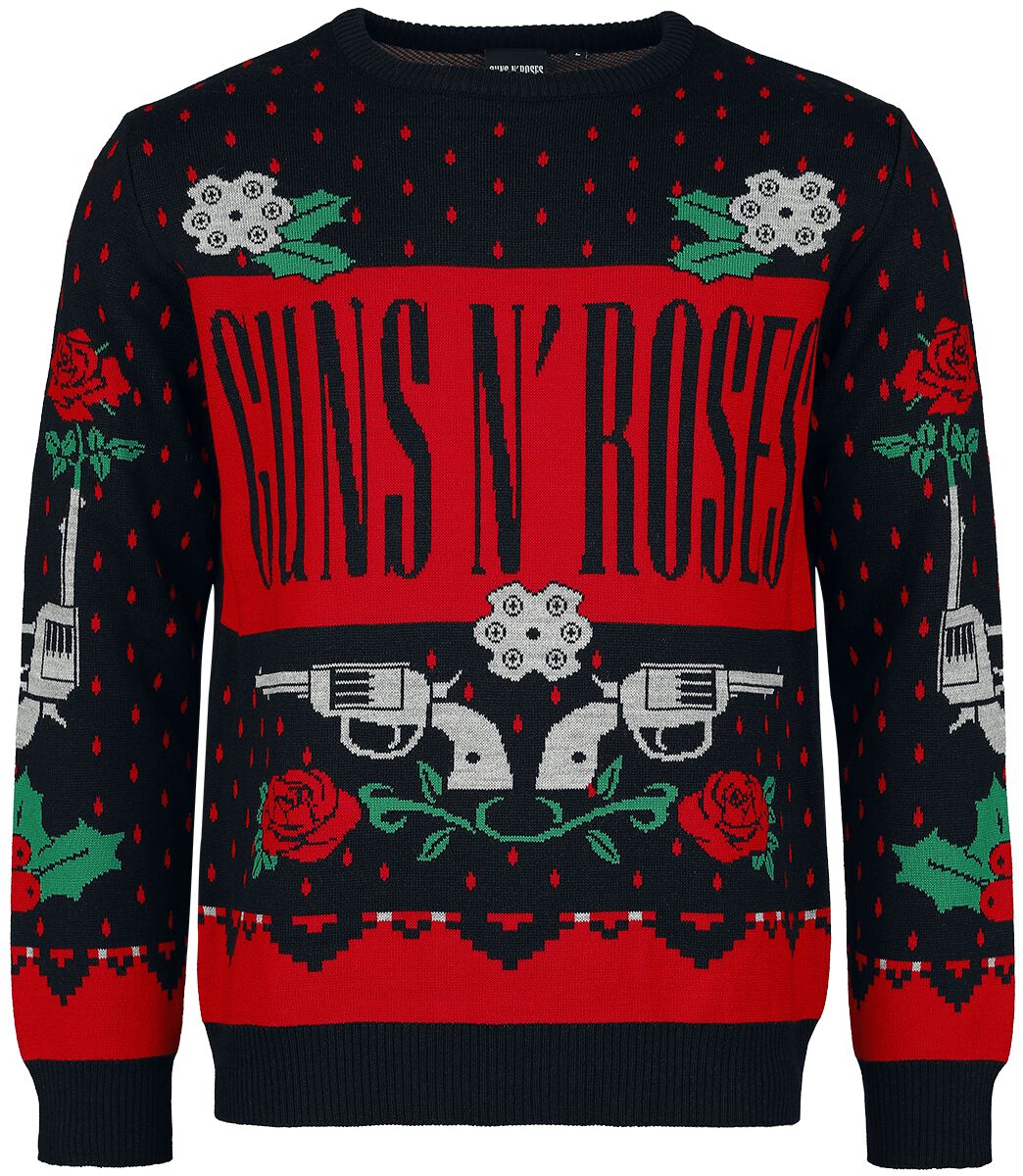 Holiday Sweater Guns N' Roses Christmas jumper EMP