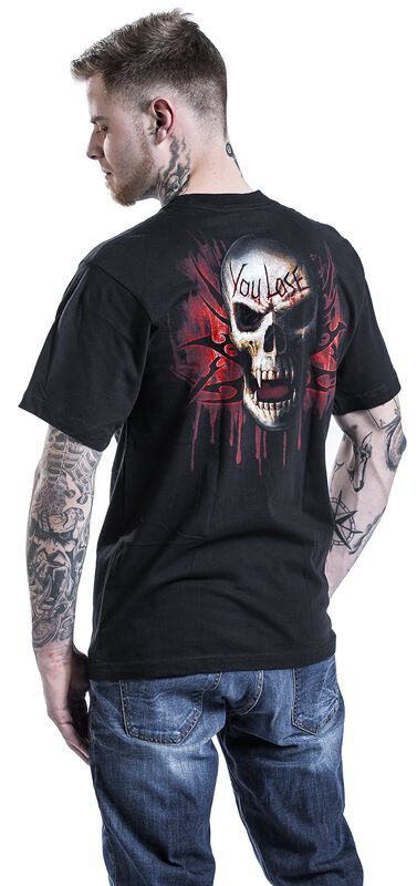 Spiral Game Over T-Shirt - Cool Graphic Tee With Front & Back Print