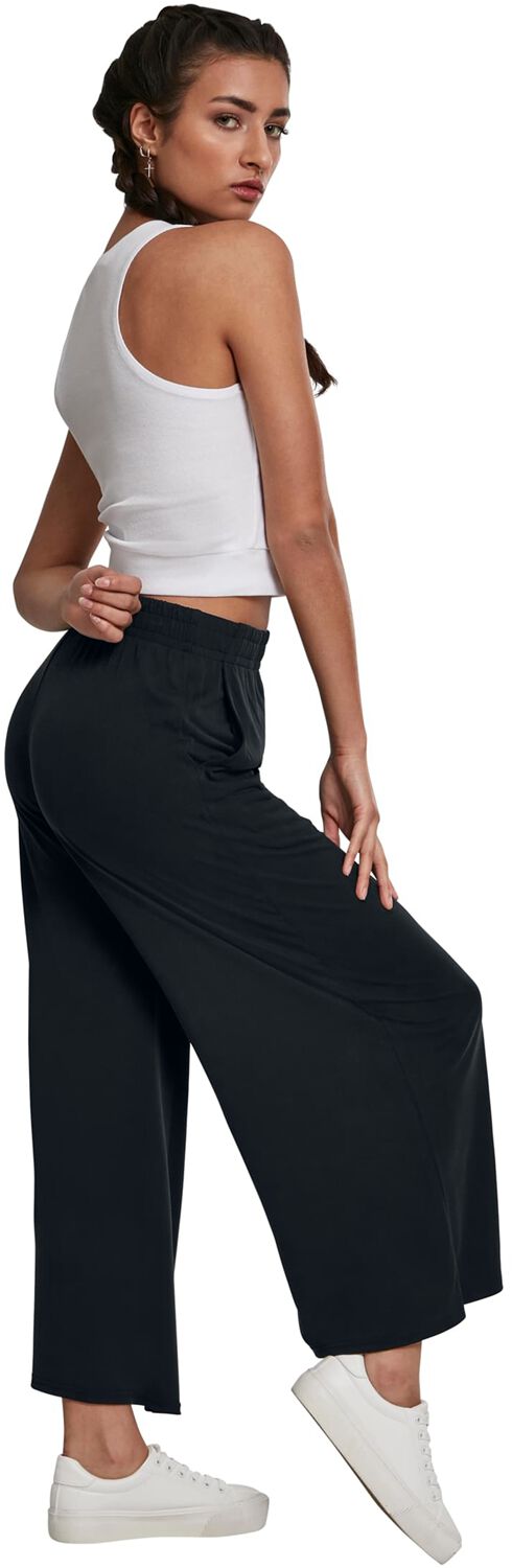 Ladies Modal Culotte | Urban Classics Cloth Trousers | EMP