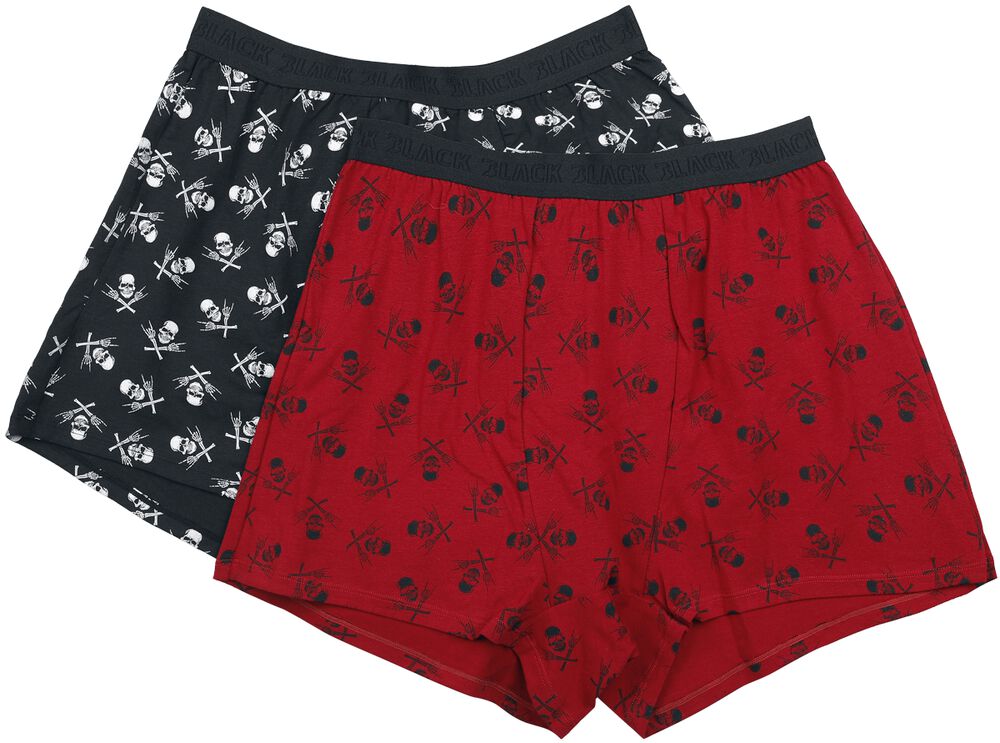 Double pack of boxers with skulls