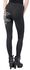 Gothicana X Anne Stokes - Black Leggings with Underlaid Cut-Outs and Print