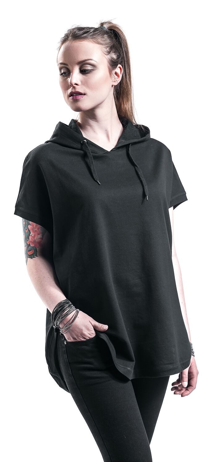 Ladies Sleeveless Terry Hoodie Urban Classics TShirt EMP