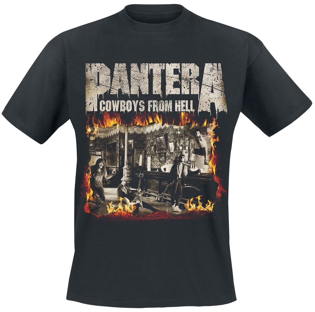 Cowboys From Hell - Fire Frame | Pantera T-Shirt | EMP