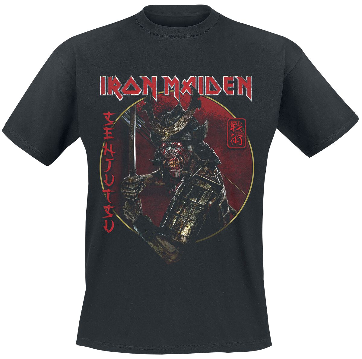 Senjutsu Eddie Gold Circle Iron Maiden T-Shirt EMP