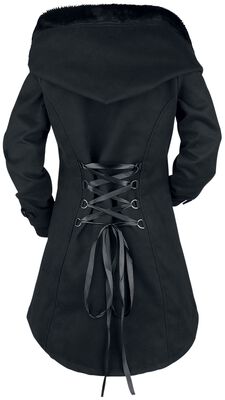 Cappotto Nero Donna Gothicana - Doppia Abbottonatura Classico - Foto 3