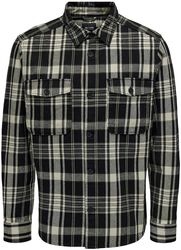 ONSMILO OVR CTN CHECK LS SHIRT NOOS, ONLY and SONS, Longsleeve