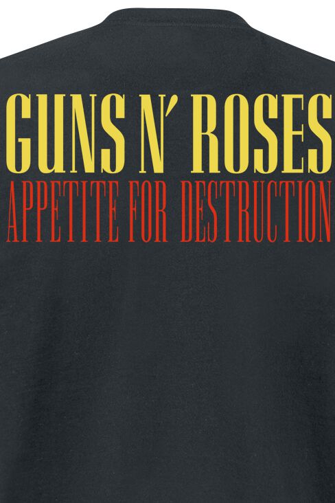 T-shirt Guns N' Roses Appetite For Destruction - Taille L - Noir - Occasion Très Bon état