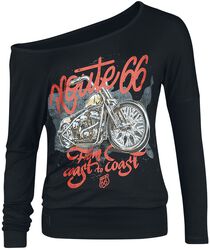 Rock Rebel X Route 66 - Longsleeve, Rock Rebel by EMP, Long-sleeve Shirt