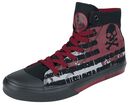 Skull Flag Sneaker, RED by EMP, Sneakers High