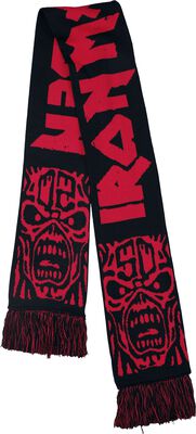 "Soccer Scarf" Scarf black-red by Iron Maiden, view 1