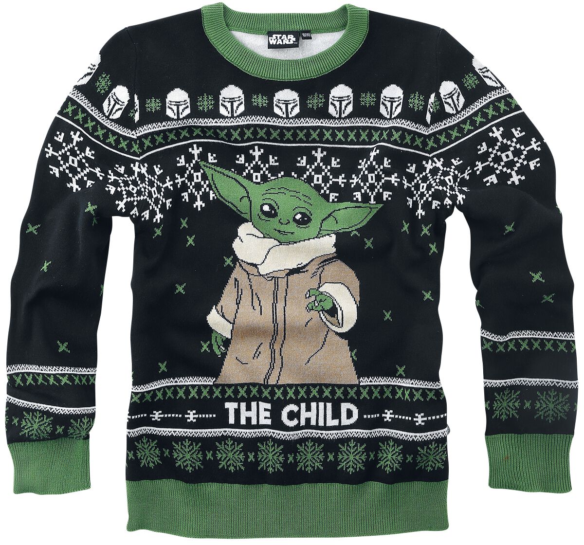 The Mandalorian Baby Yoda Grogu Star Wars Knit jumper EMP