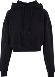 Ladies cropped heavy hoodie, Urban Classics, Hooded sweater