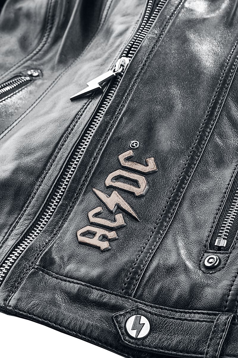Emp Signature Collection Ac Dc Leather Jacket Emp
