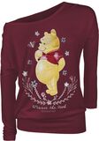 Flowers, Winnie the Pooh, Long-sleeve Shirt