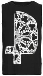 Vest with Gothic Cross front print, Gothicana by EMP, Tanktop