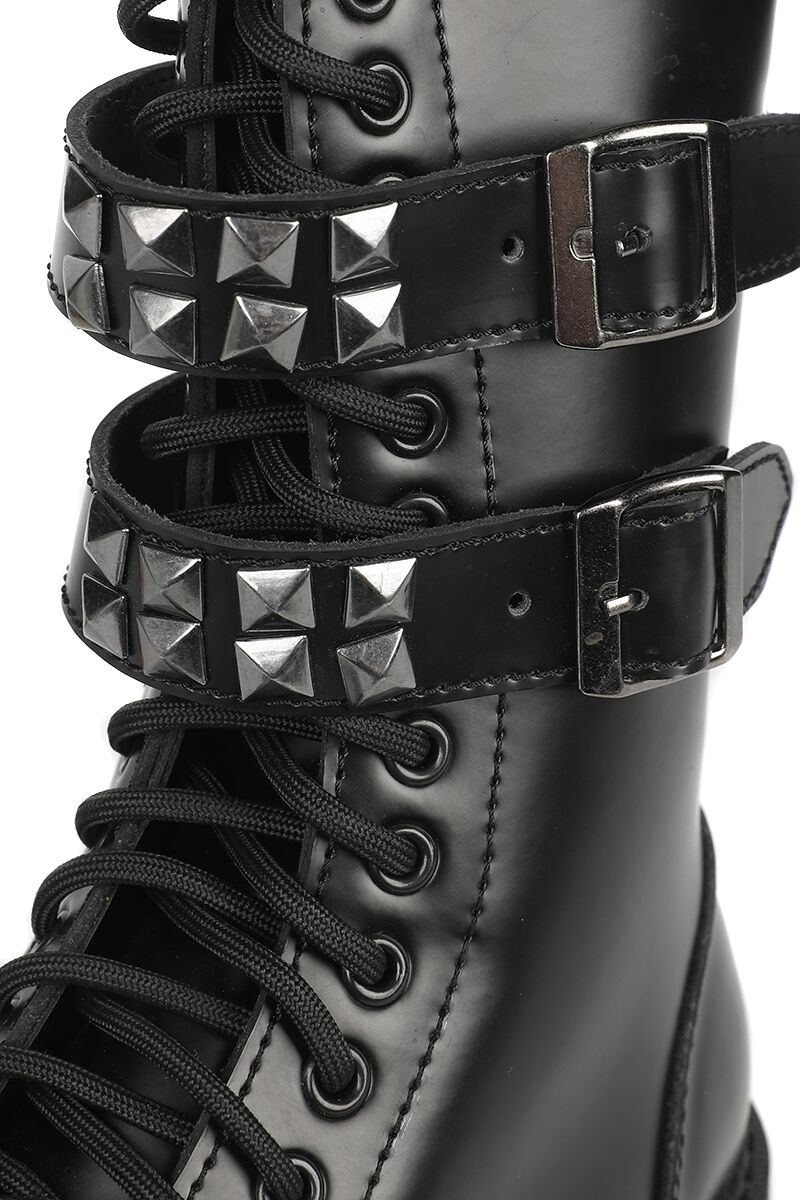 Boots With Steel Toe And Buckles | Gothicana by EMP Boot | EMP