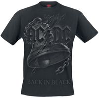Camiseta AC/DC Rock & Roll Will Never Die - Color Gris Oscuro, Estampado Delantero Y Trasero