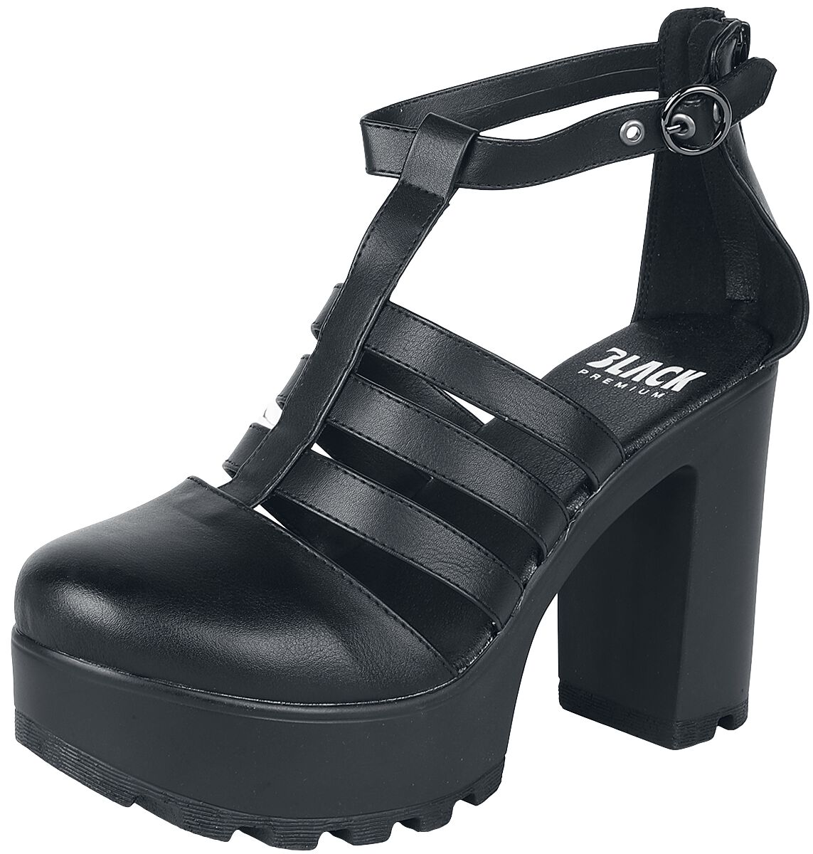Plateau High Heels Black Premium by EMP High Heel EMP