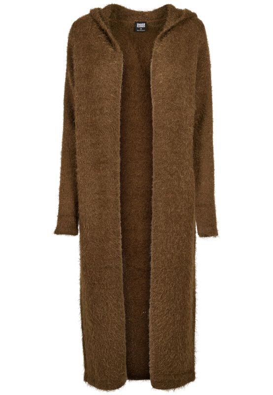 Ladies Hooded Feather Cardigan Urban Classics Cardigan EMP