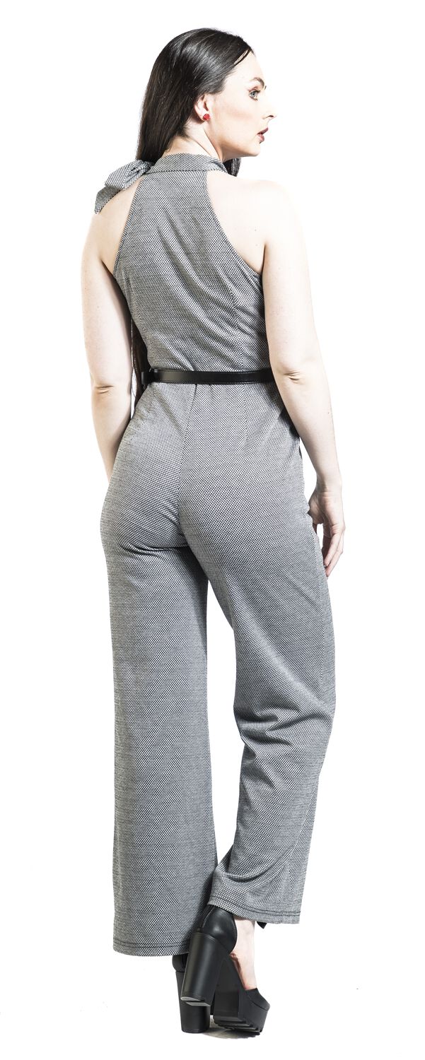 Woven Knit Tie Knot Jumpsuit