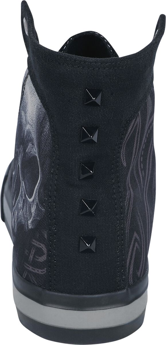 Sneaker with Skull Print | Black Premium by EMP Sneakers High | EMP
