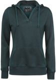 V-Neck Burnout, Black Premium by EMP, Hooded sweater