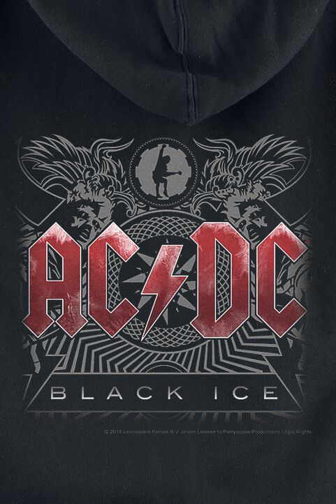 Children Hoodie Black Ice AC DC Hooded Jacket EMP - Main Image