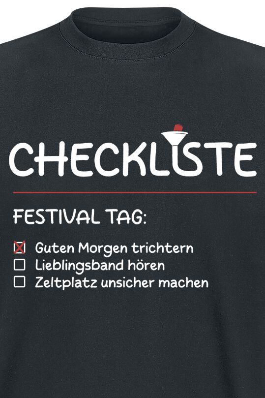 Checklist Slogan Festival Checklist | Slogans T-Shirt | EMP