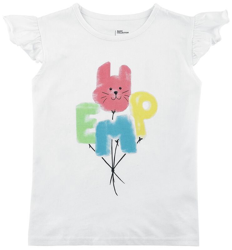 Kids’ t-shirt with rock hand and balloons