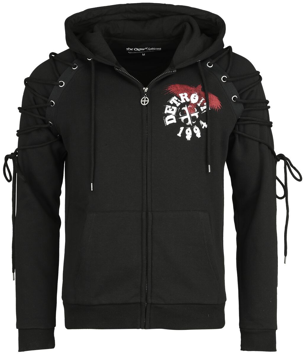 Gothicana X The Crow Hoodie Jacket | Gothicana by EMP Hooded zip | EMP