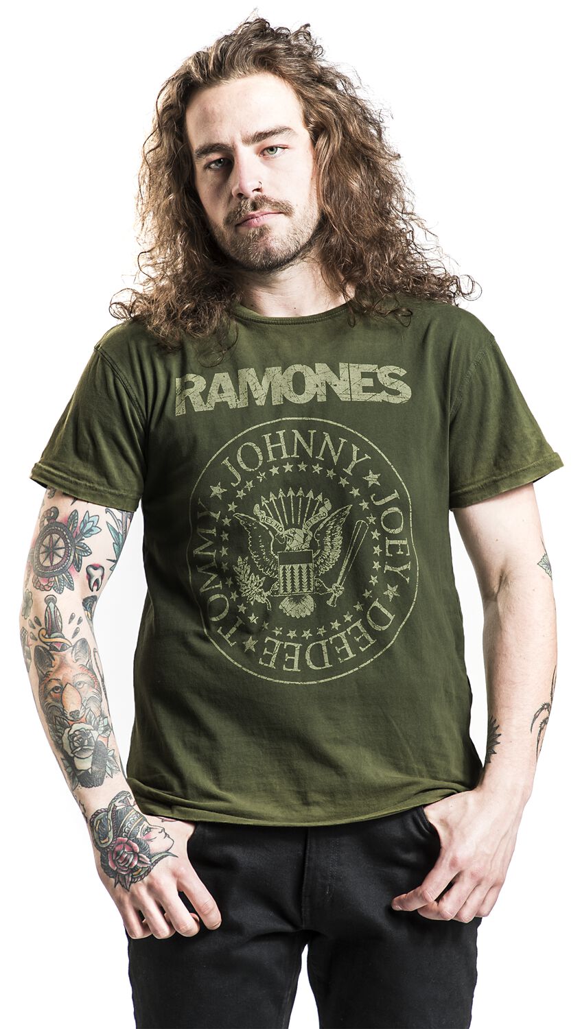 Ramones Presidential Seal Gris - Vêtements T-shirts & Polos
