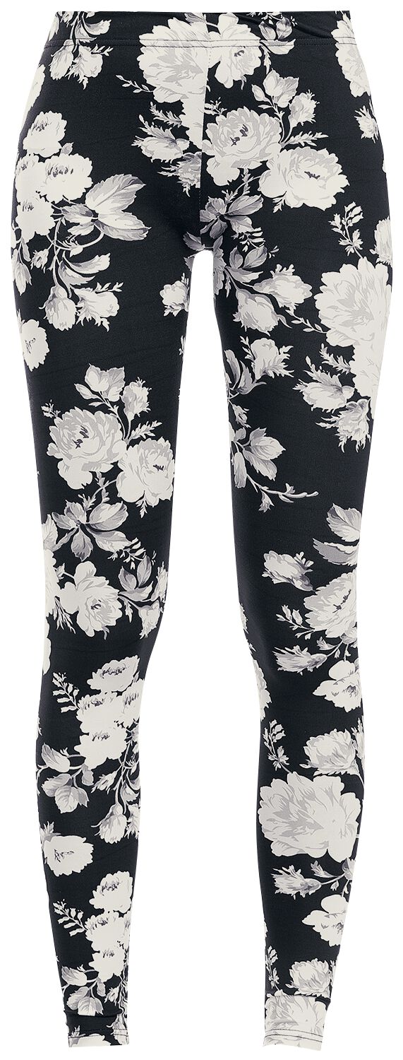 Legging long uni en coton fin fille noir