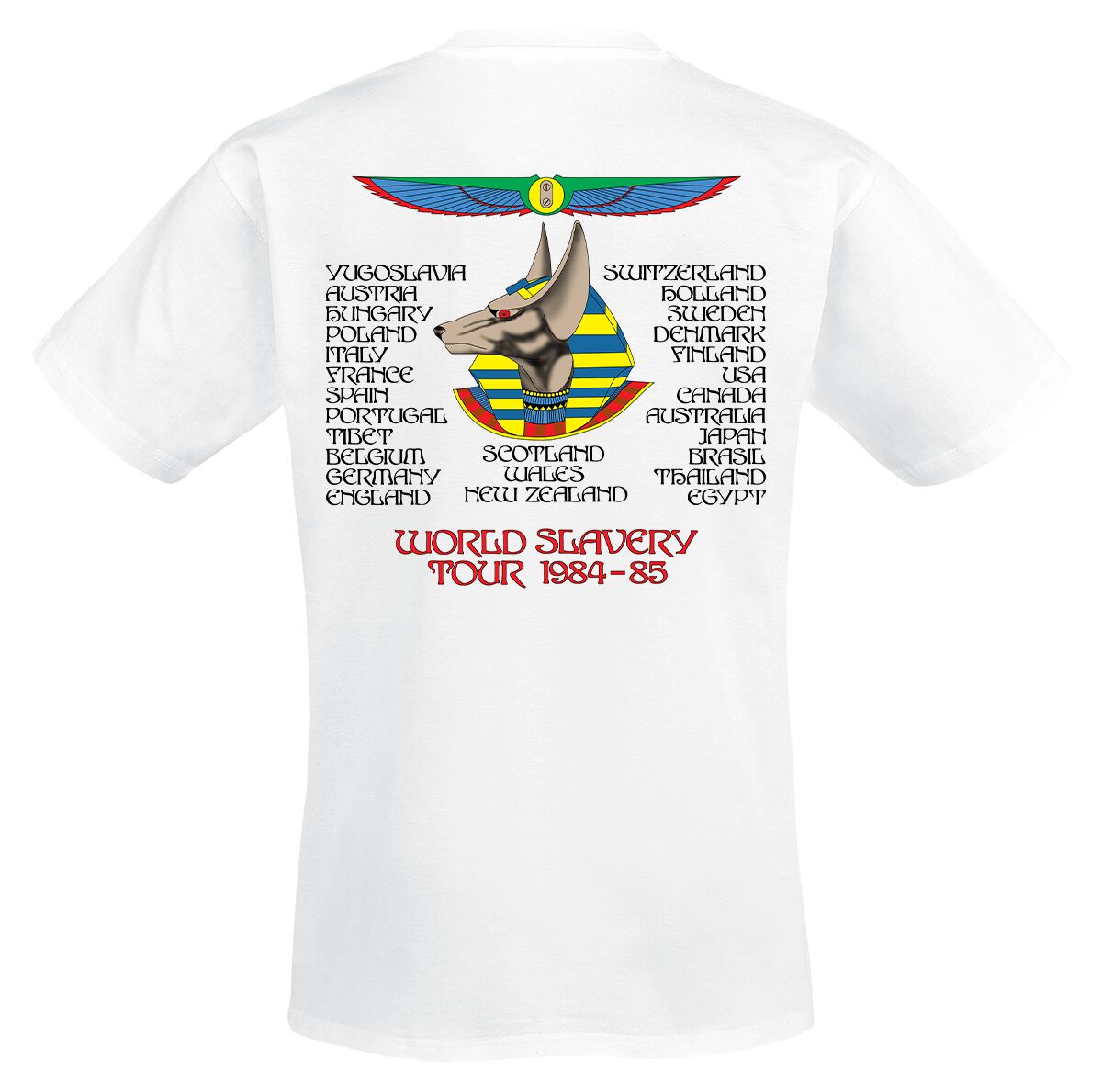 Powerslave World Slavery Tour 1984-1985 | Iron Maiden T-Shirt | EMP
