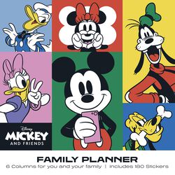 Mickey and Friends - 2024 family calendar, Mickey Mouse, Wall Calendar