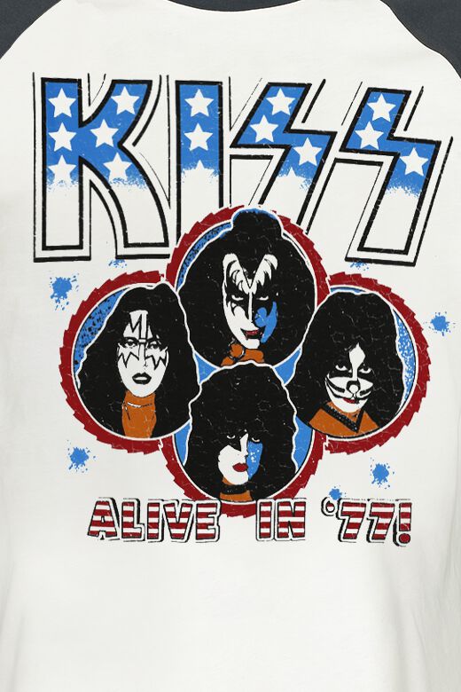 Kiss Alive In '77 Officiel T-shirt Hommes Unisexe