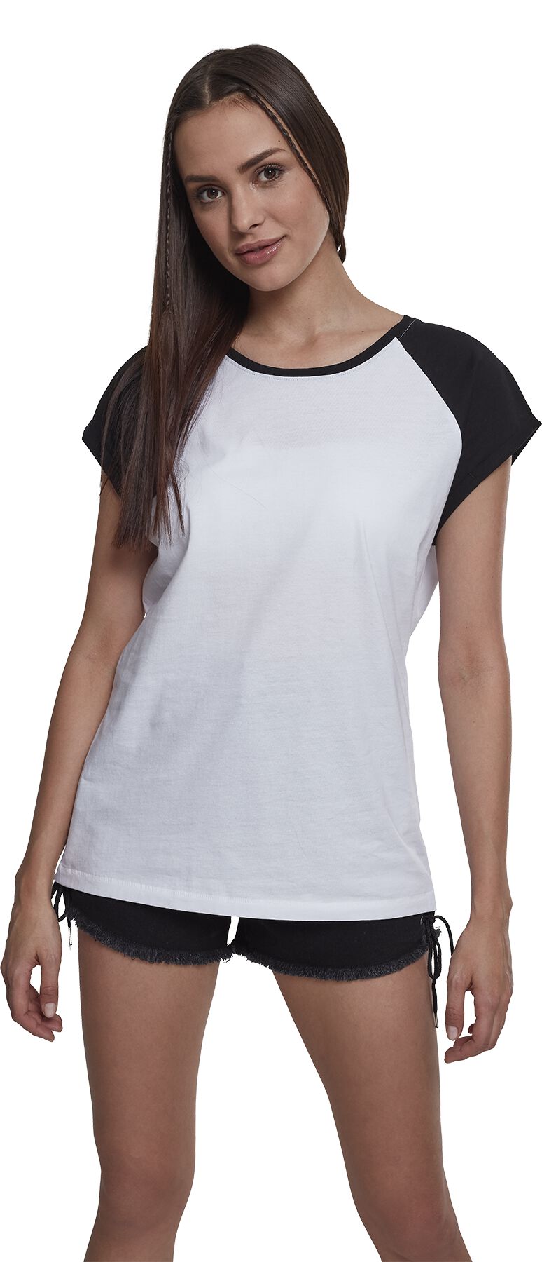 Shadow Panel Contrast Raglan Tee
