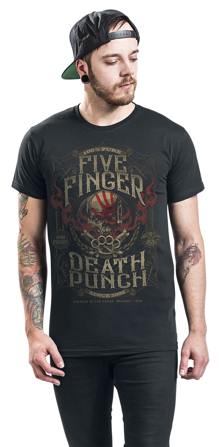 100 Proof T-shirt | Five Finger Death Punch T-Shirt | EMP