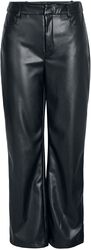 Andy Yolanda PU high-waisted wide trousers, Noisy May, Imitation Leather Trousers