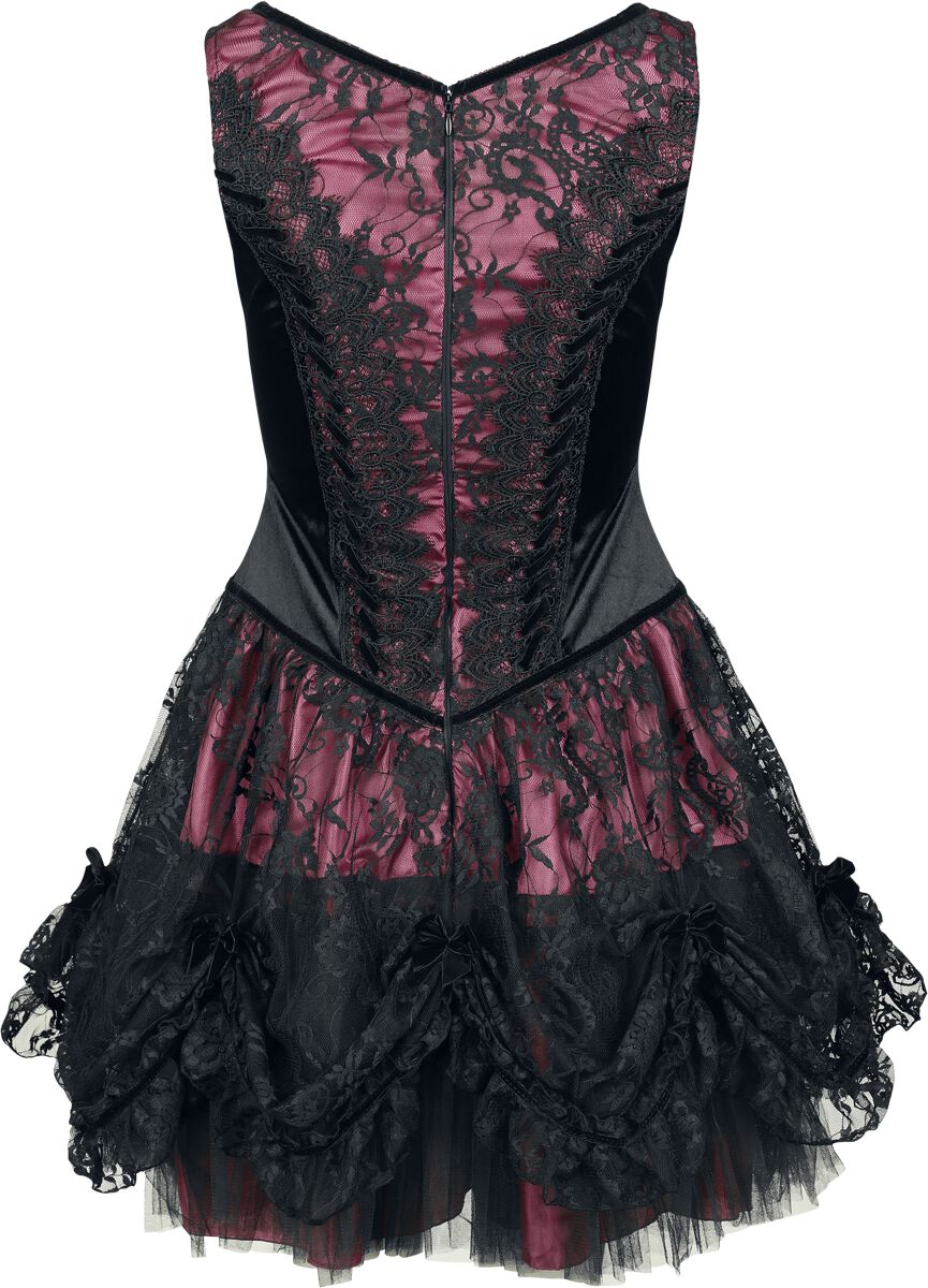 black dresses vinyl Burgundy Gothic Maxi Dress main image 0