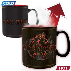 You Died - Mug with thermal effect, Dark Souls, Cup