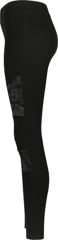 Aimee - Lace Asymmetric Capri Leggings - White | Manière De Voir Aimee - Lace Asymmetric Capri Leggings - White | Manière De Voir