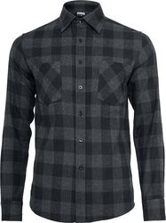 Checked Flannel Shirt, Urban Classics, Longsleeve
