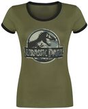 Camo Logo, Jurassic Park, T-Shirt