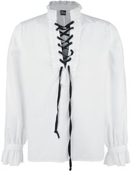 Frilled Shirt with Lacing, Banned, Longsleeve