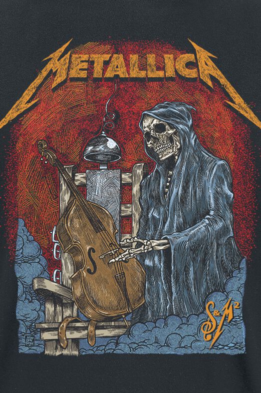 S M2 Cello Reaper Metallica T Shirt Emp