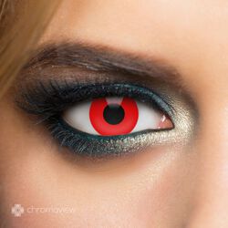 Chromaview Red Vampire Daily Disposable Contact Lenses, Chromaview, Fashion Contact Lens