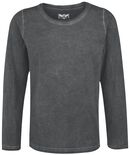 Spray Dye Longsleeve, Black Premium by EMP, Long-sleeve Shirt