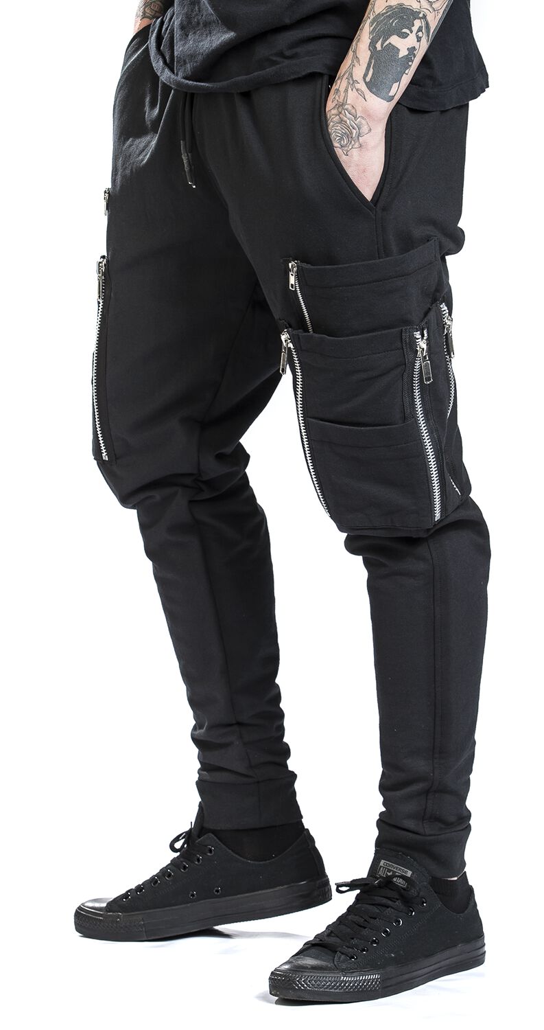 Black Cargo Trousers | Gothicana by EMP Cargo Trousers | EMP
