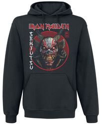 Senjutsu Eddie Face Circle, Iron Maiden, Hooded sweater