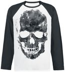 Black Fire Skull, Black Fire Skull, Long-sleeve Shirt
